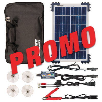 PROMO 9+1 OPTIMATE SOLAR DUO WITH 10W PANEL & TRAVEL KIT 
