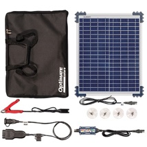 OPTIMATE SOLAR DUO WITH 20W PANEL & CAR KIT